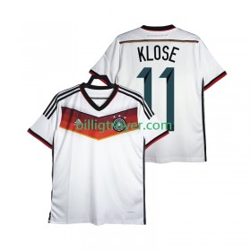 Billige Fotballdrakter Tyskland Klose 11 2014 Retro Hjemmedraktsett Kortermet